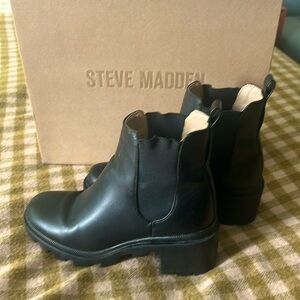 Black Steve Madden Chelsea Boot